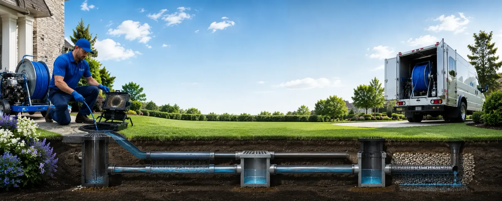 Outdoor drain cleaning information for Essex Fells, NJ